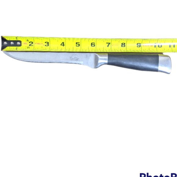 Gourmet Traditions Kitchen Knife Set with Carrying Case Black Handles - Picture 11 of 13